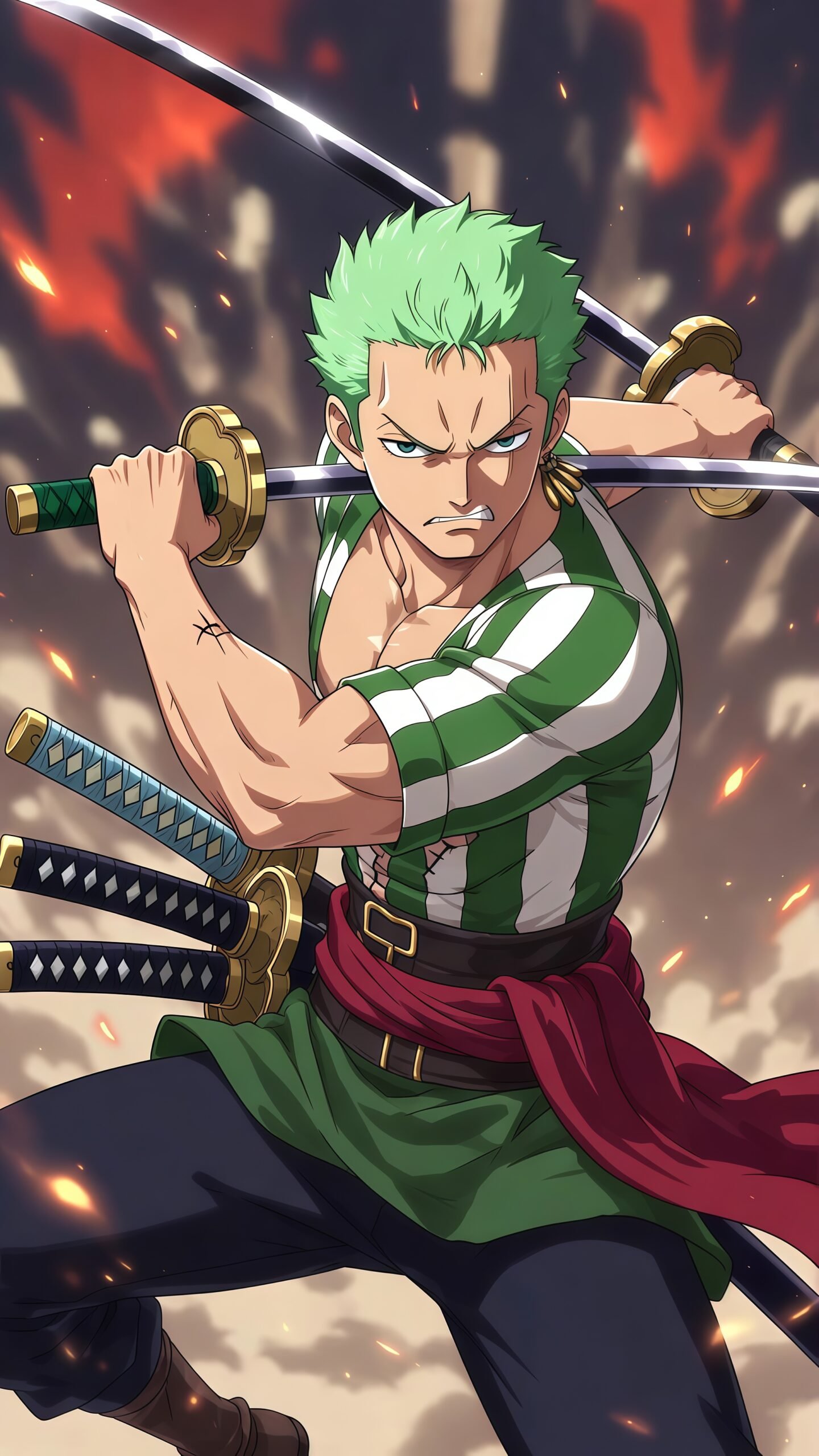 Roronoa Zoro Wallpaper HD for Mobile Phone – One Piece Anime 4K Backgrounds