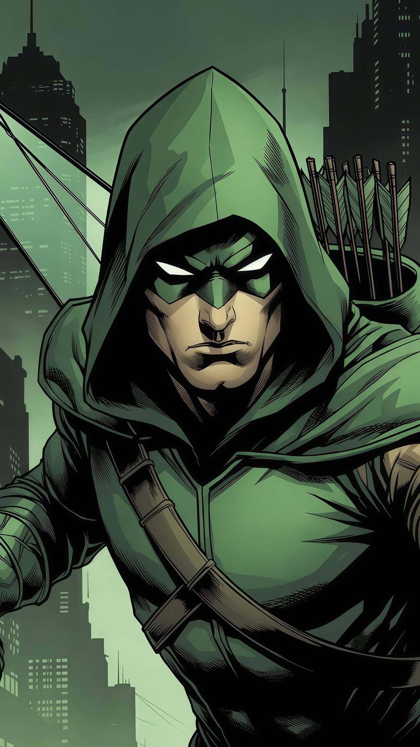 Green Arrow 4K Wallpaper for Mobile – Ultra HD DC Superhero Backgrounds