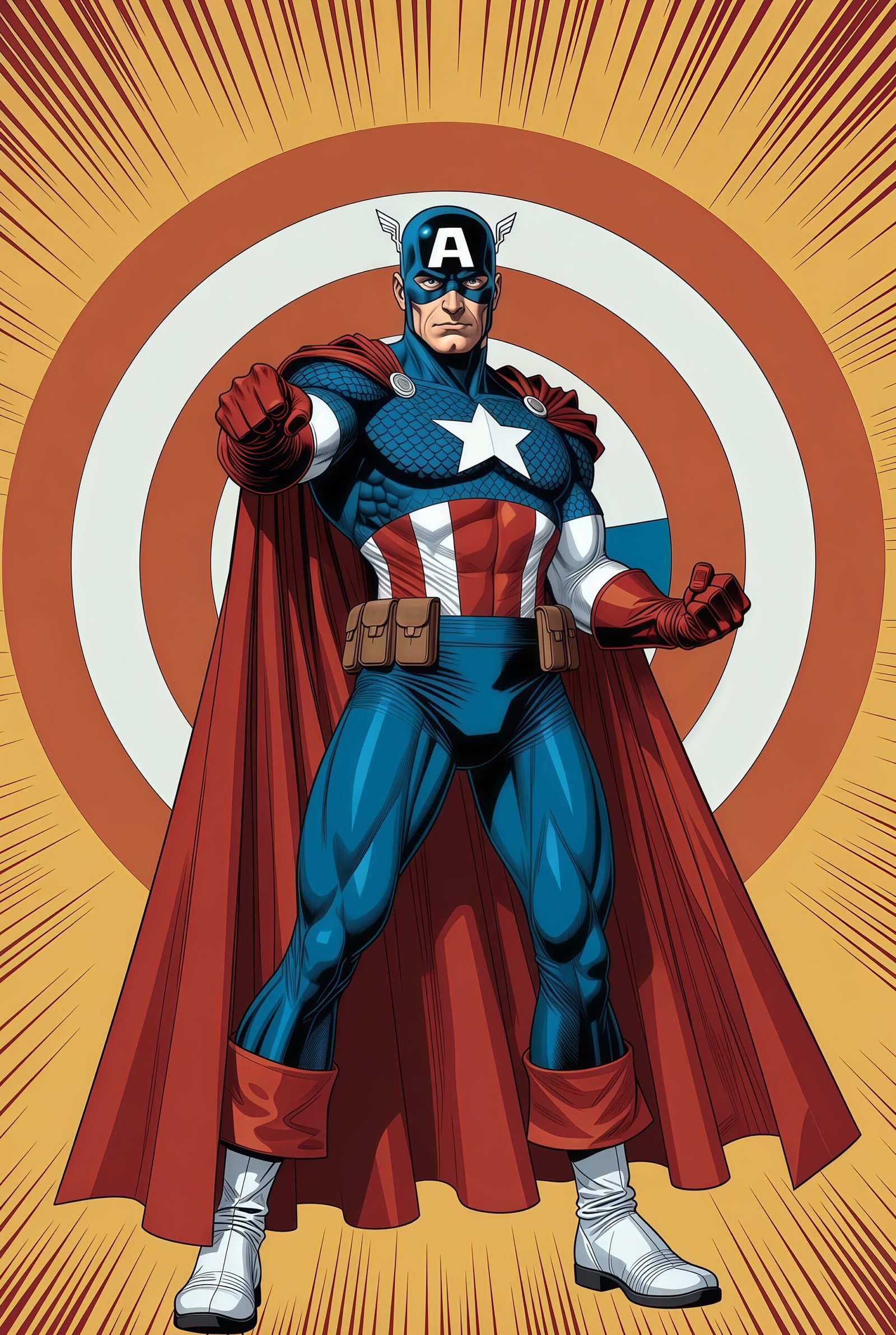 Captain America Comic Wallpaper 4K for Mobile – Classic HD Home & Lock Screen