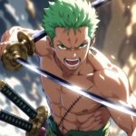 Roronoa Zoro Battle Wallpaper 4K Ultra HD – Anime Lock Screen & Home Screen Background