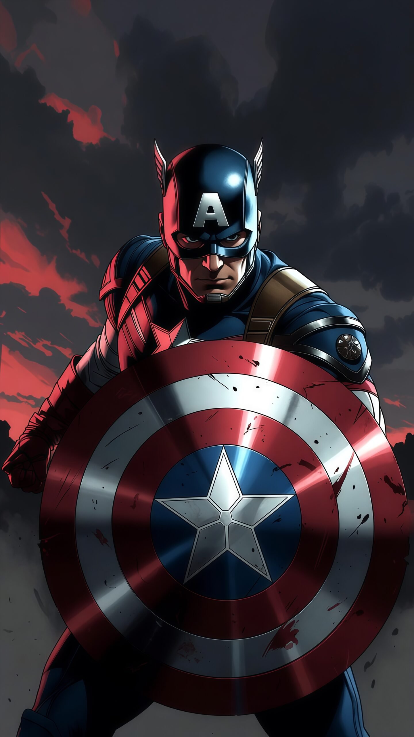 Free Captain America 4K Wallpaper for Phone – Classic Marvel Comic Style HD