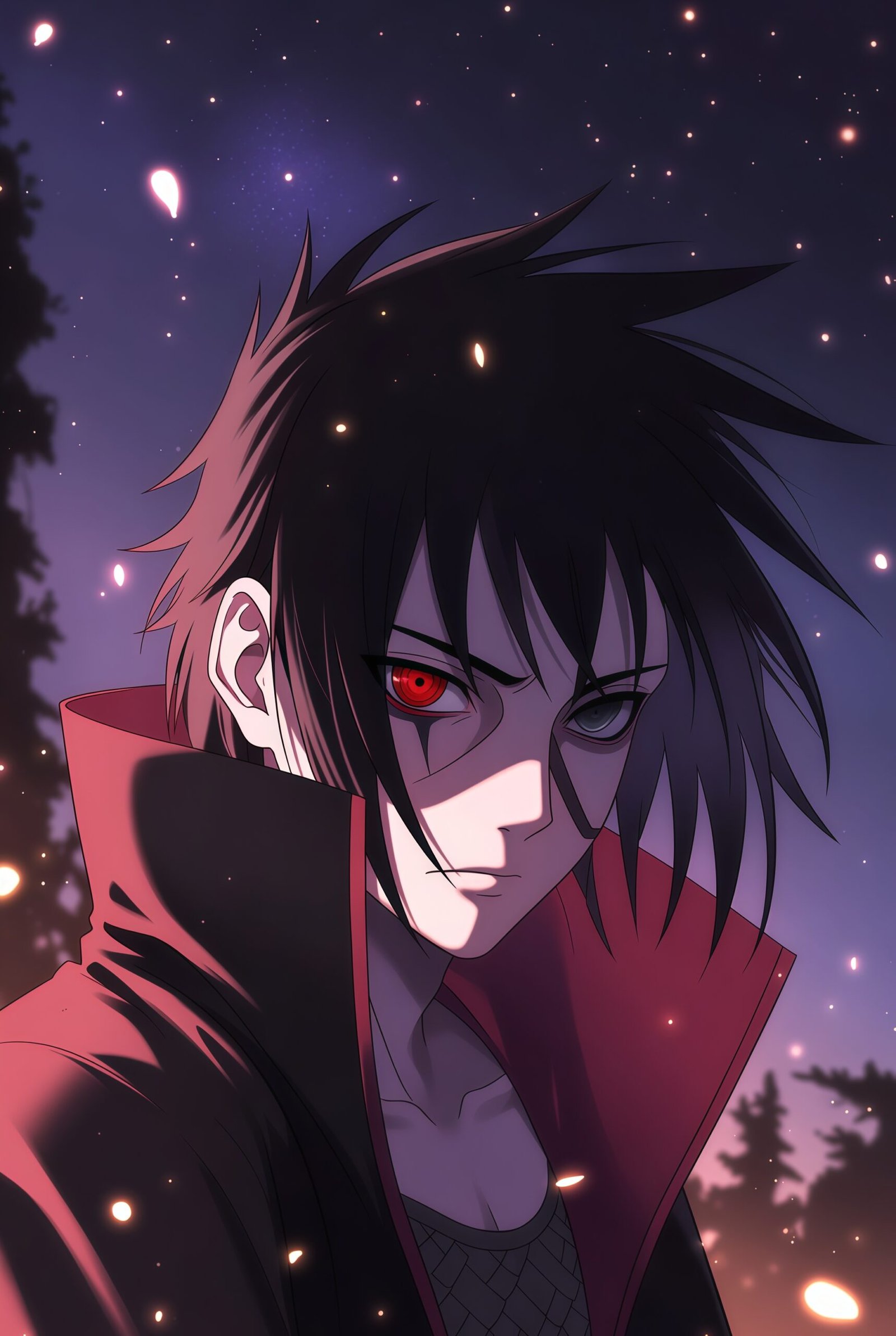 Itachi Uchiha Anime Wallpaper 4K for Phone – Dark Aesthetic Fighting Style