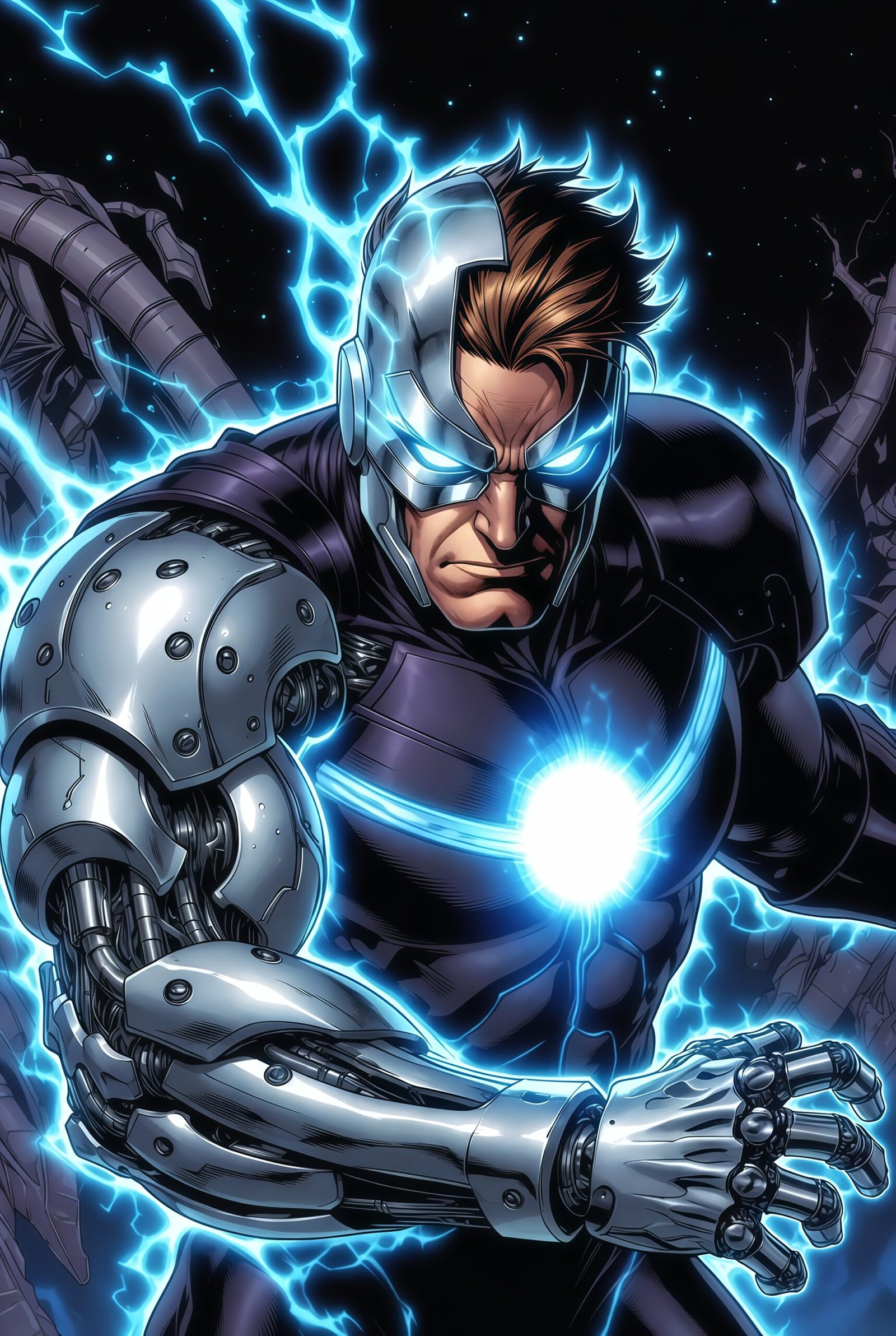 Cyborg 4K Wallpaper for Mobile Phone – DC Comics Superhero HD Background