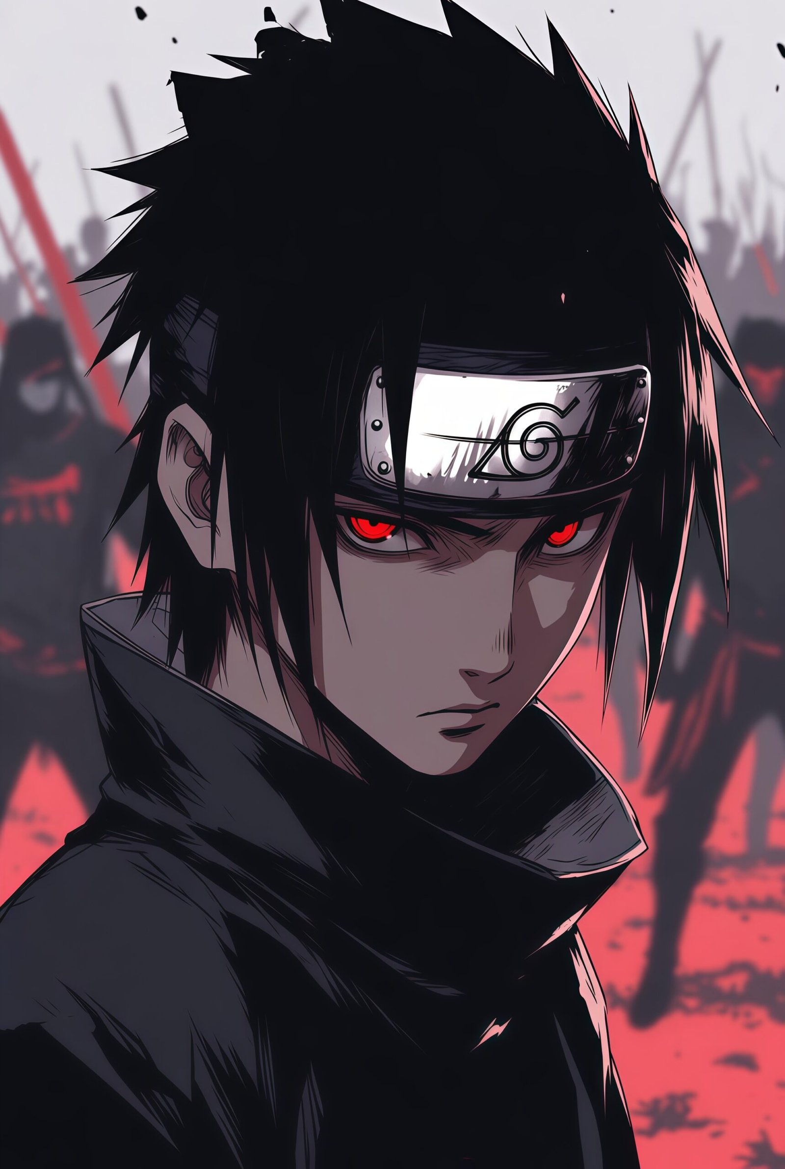 Sasuke Uchiha Classic Anime Wallpaper 4K for Phone – HD Home Screen Pack