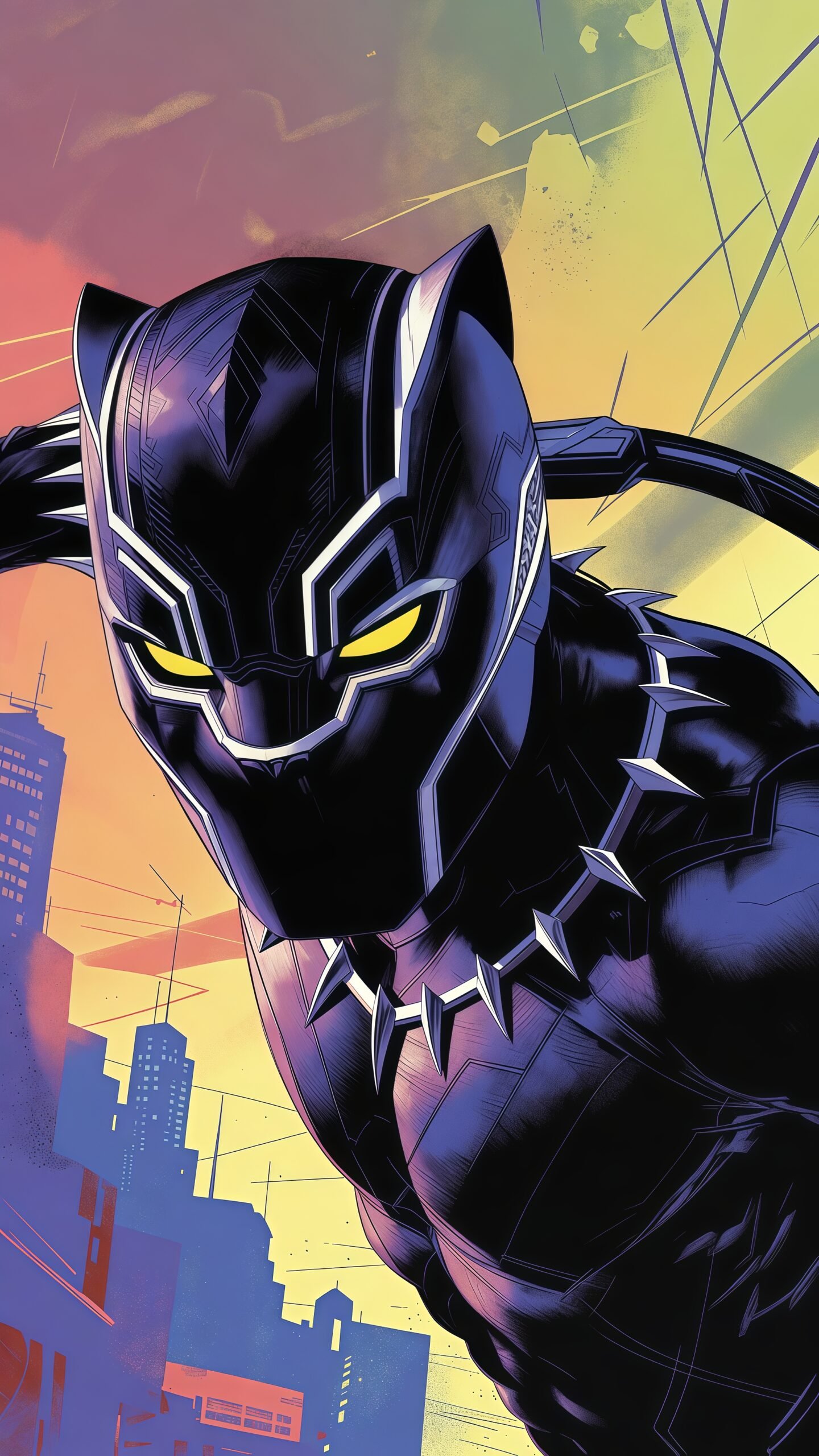 Download Black Panther 4K Mobile Wallpaper – Marvel Superhero HD Images