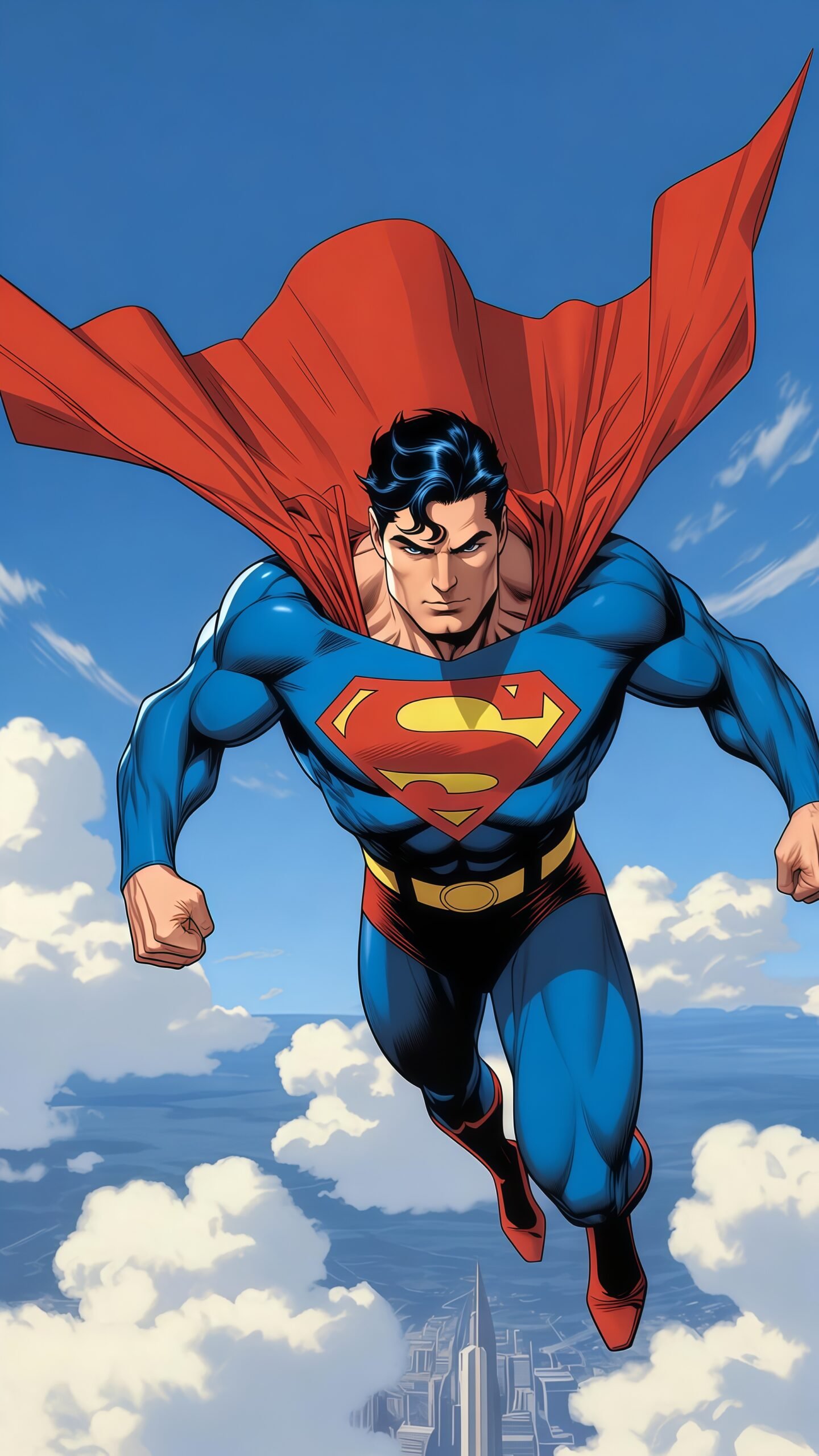 Superman Anime Wallpaper 4K HD for Phone – Cool & Aesthetic Backgrounds