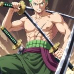 Roronoa Zoro 4K Anime Wallpaper – Epic Sword Fighting Style HD for Mobile Home & Lock Screen