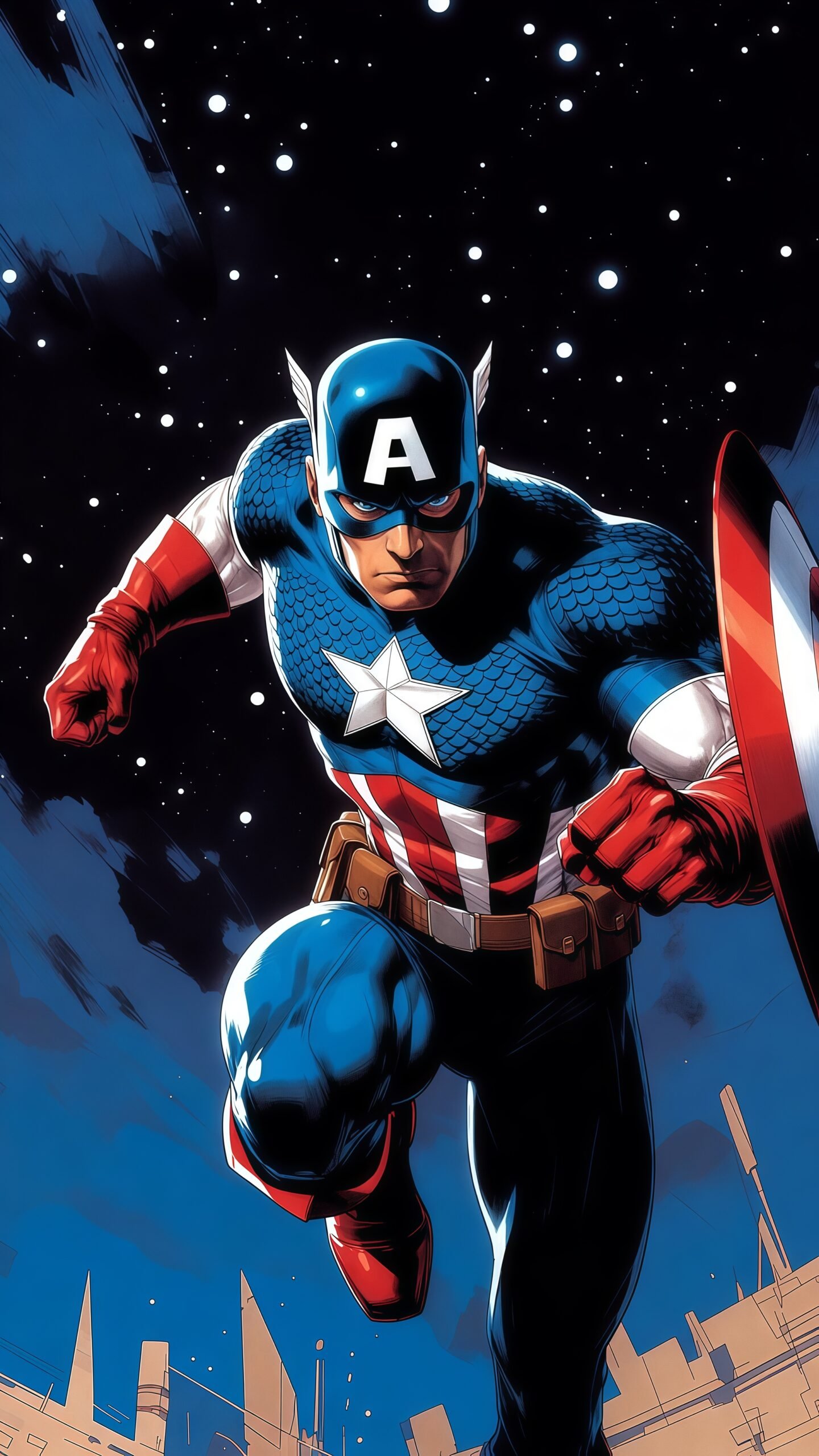 Captain America Shield Wallpaper HD for Phone (Marvel Avengers)