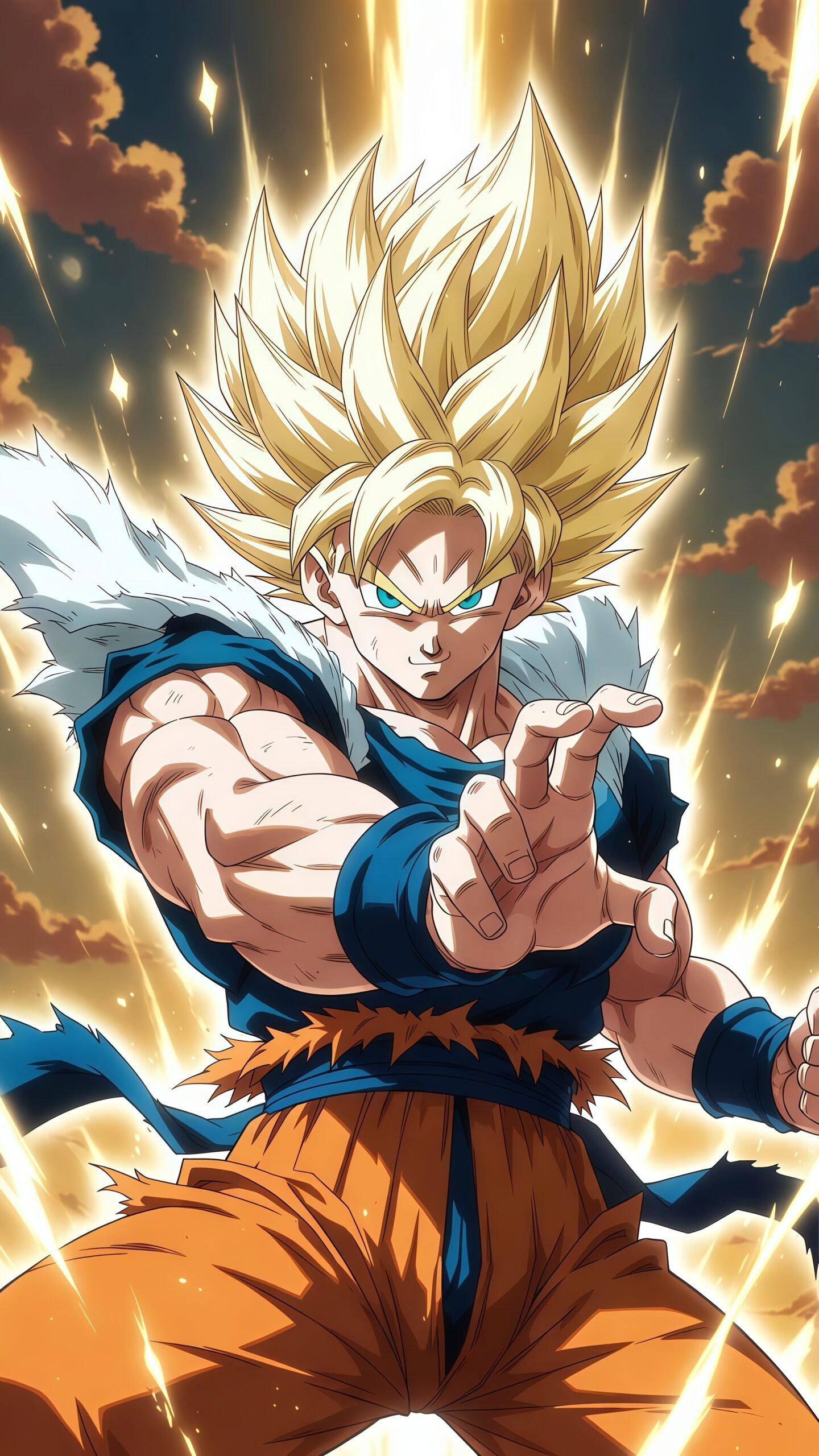 Goku Battle Mode 4K Wallpaper for Phone – Dragon Ball HD Fighting Backgrounds