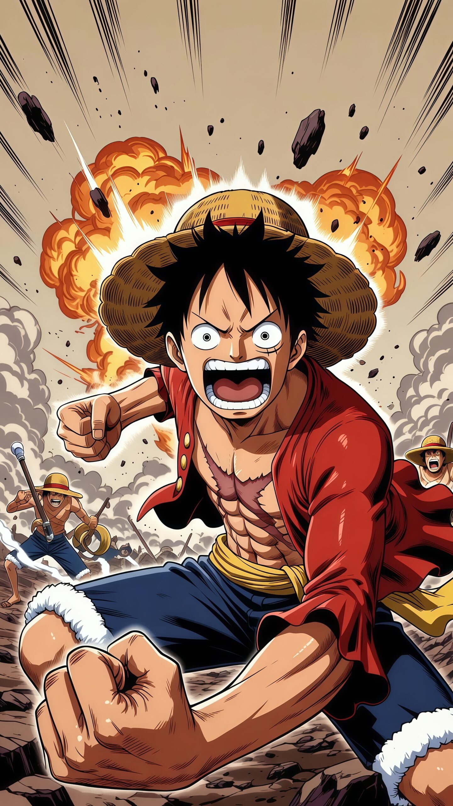 Monkey D. Luffy Anime Wallpaper 4K – Best Action Fighting Backgrounds
