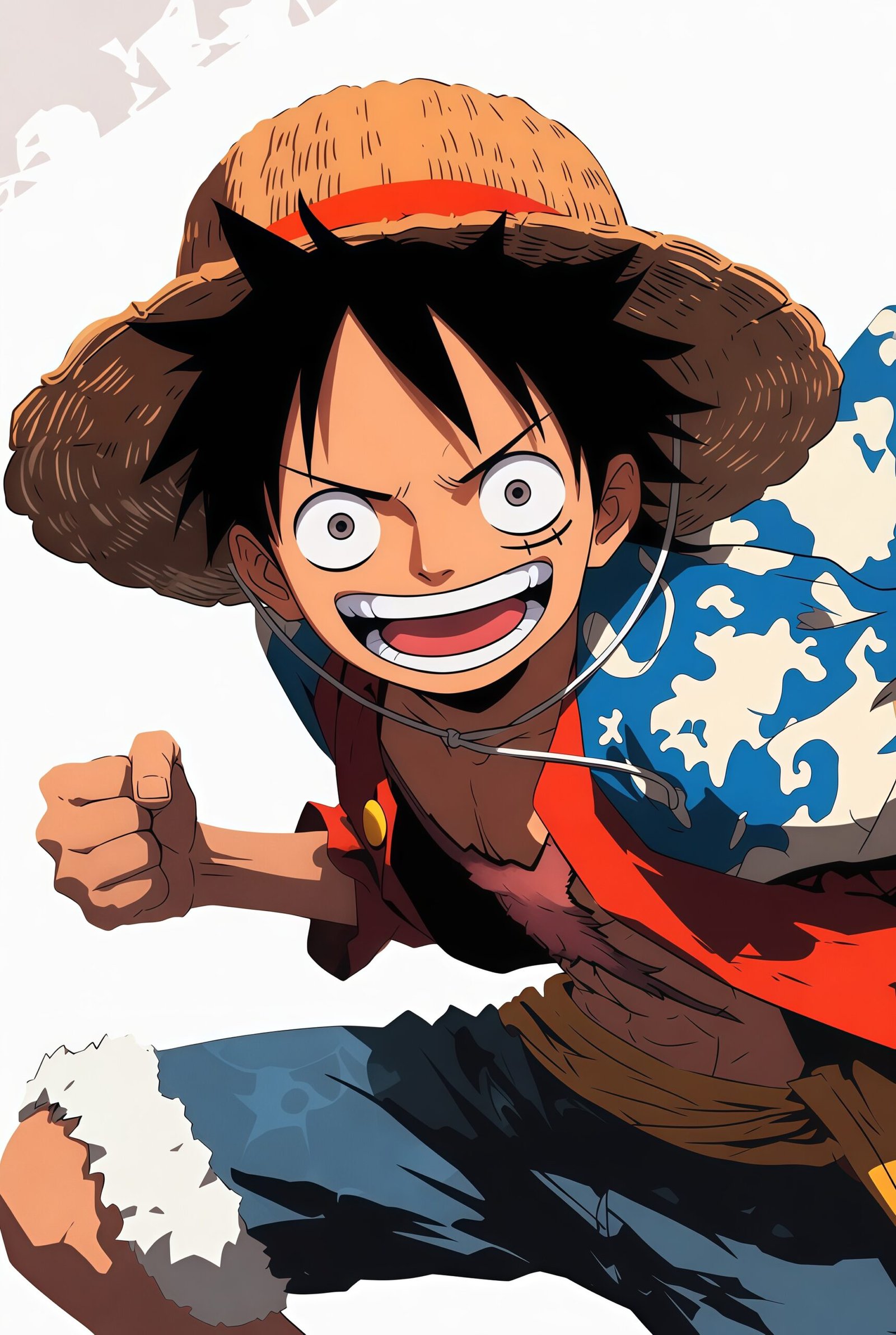 Epic Luffy Fighting Wallpaper 4K – Ultra HD Anime Background for Phones