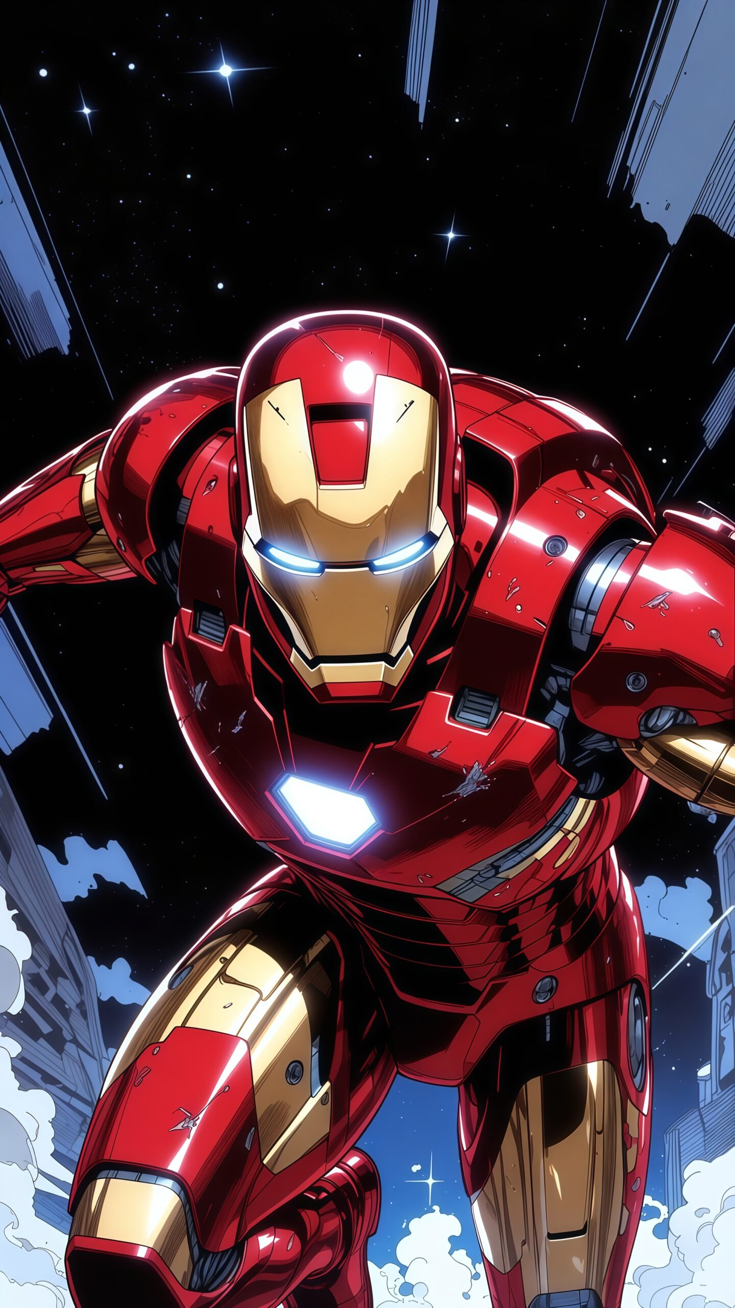Iron Man 4K Ultra HD Wallpaper – Fighting Style Mobile Background