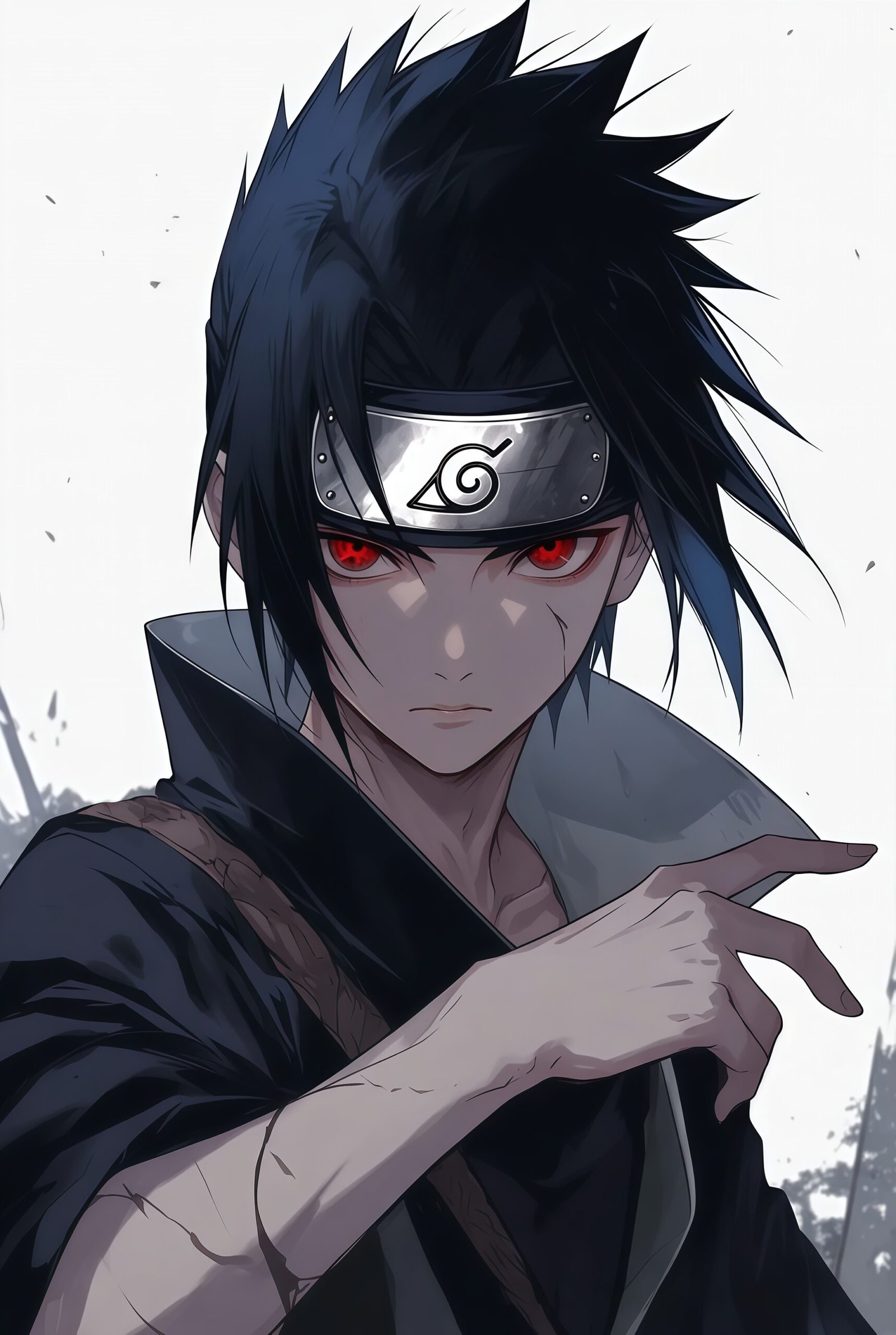 Sasuke Uchiha 4K Fighting Wallpaper for Phone – Ultra HD Anime Art