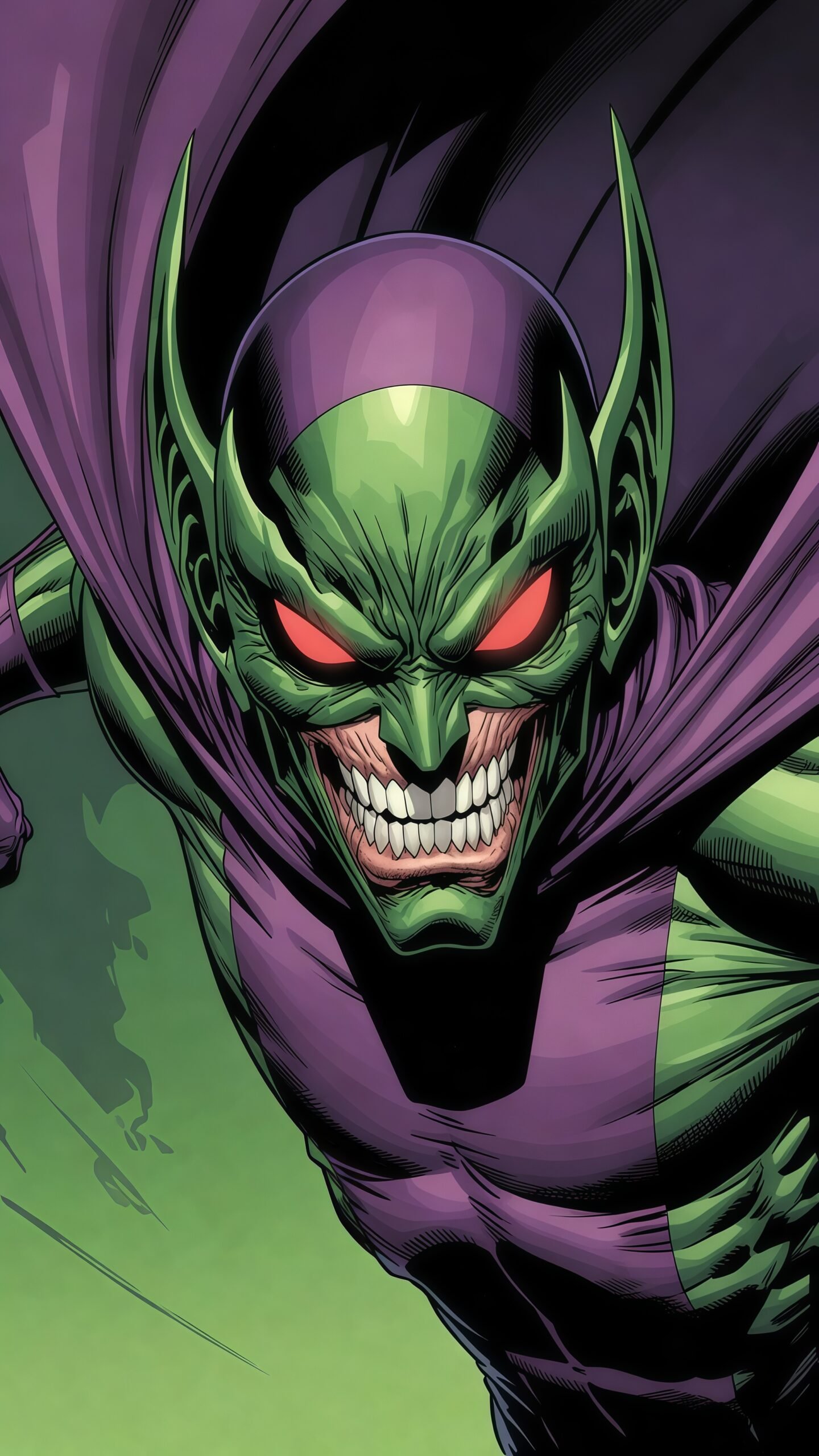 Green Goblin Ultra HD 4K Wallpaper for Phone – Spider-Man Villain Backgrounds