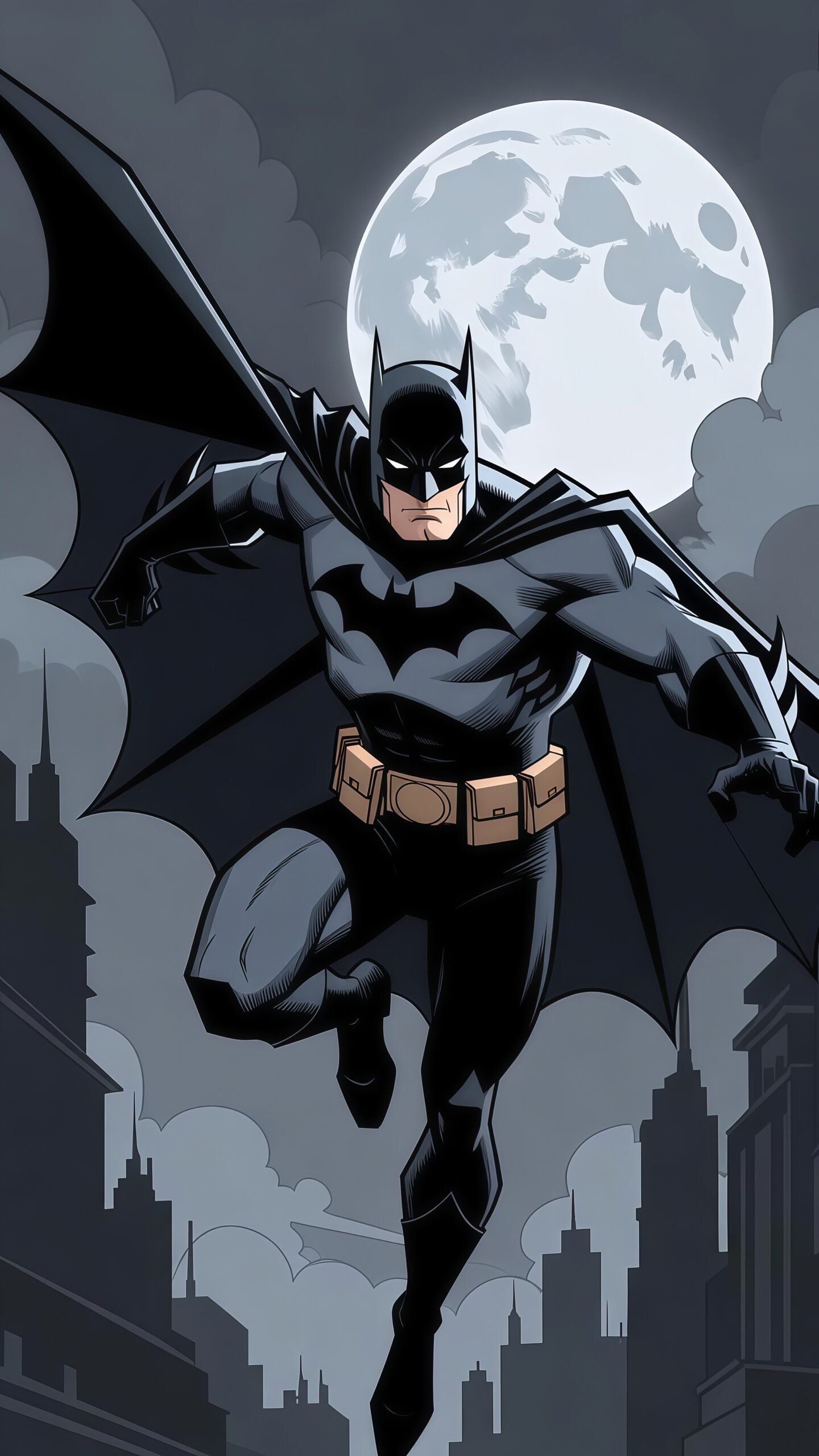 Download Batman Fighting Style Wallpaper 4K for Mobile Free