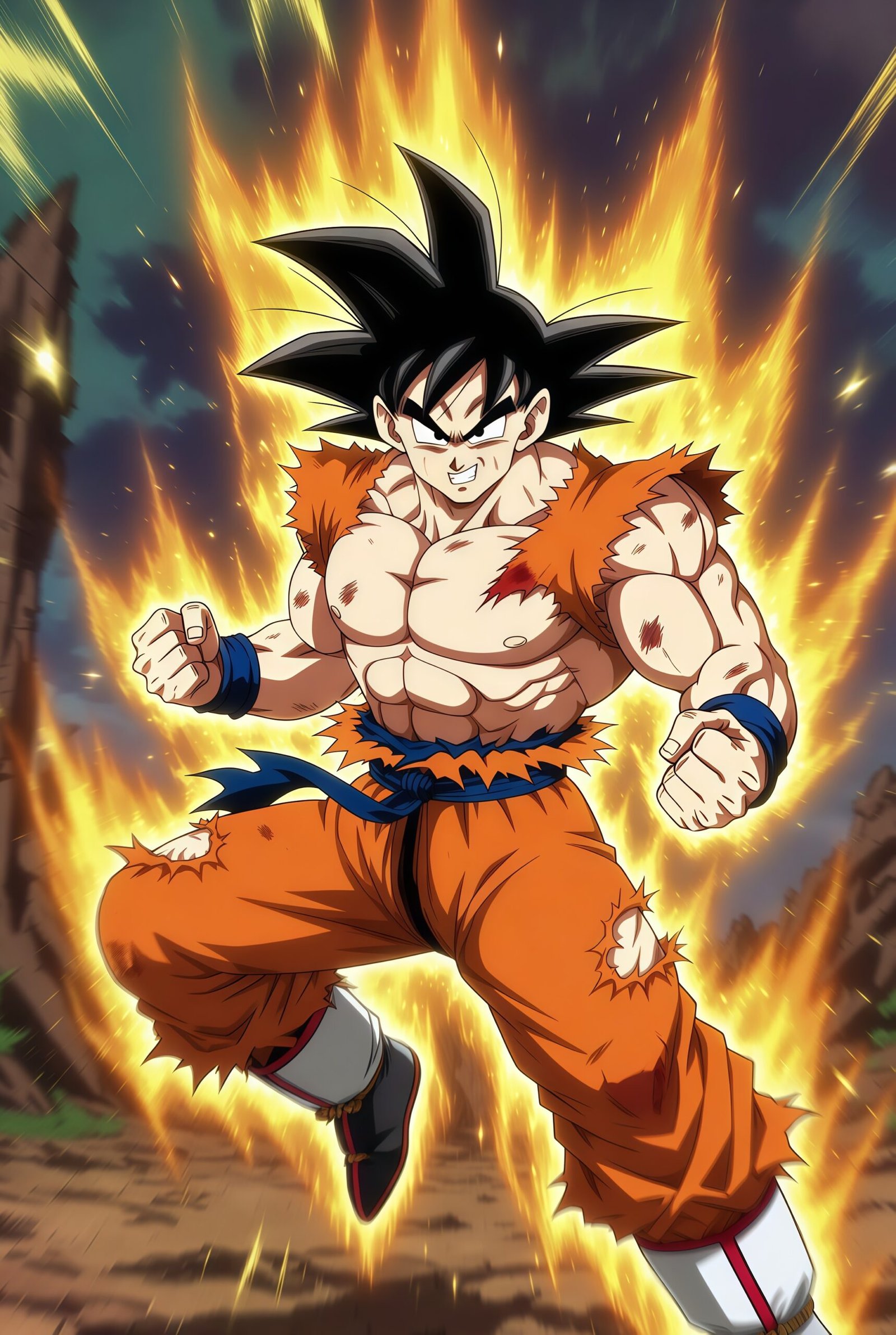 Goku Fighting Style Wallpaper 4K for Phone – Ultra HD Dragon Ball Action Backgrounds