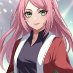 Sakura Haruno Fighting Style Wallpaper 4K HD for Mobile | Anime Action Lock Screen